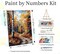 Framed Paint by Numbers Kit for Adults - Fall Forest Adult Paint by Number Kits on Canvas with Easel, DIY Autumn Landscape Paint by Number Framed Canvas for Home Wall Decor 8x12 Inch